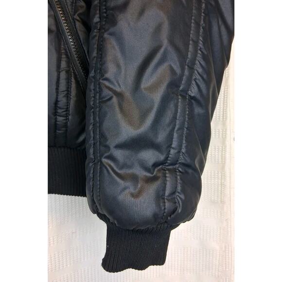 Turning Point Jacket Men's L Black Construction Zip Puffer Coat CATERPILLAR VTG - Picture 4 of 9